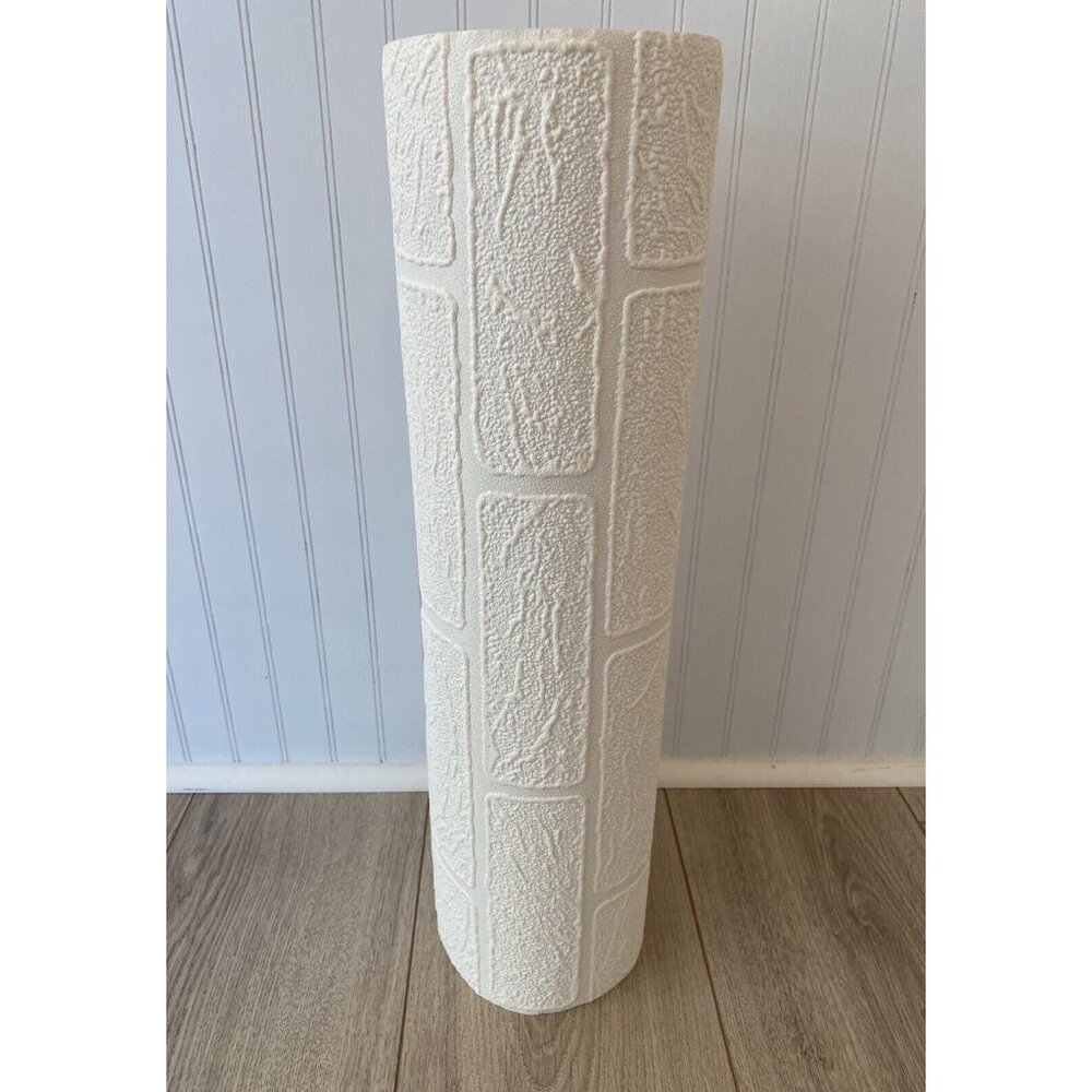 Super Fresco Textured White Brick Paintable Wall Covering #93744 ~ 56sq.ft